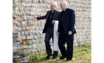 Archbishop of Canterbury and York walking around the Chapel